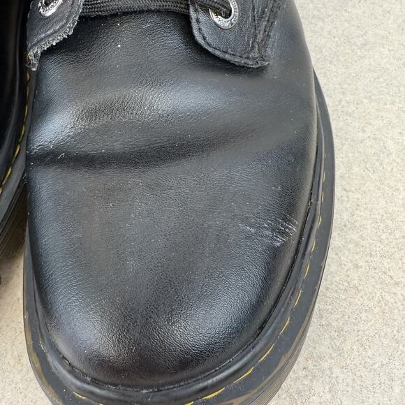 Men Doc Dr Marten Air Wair Awley Black Laced‎ Up Combat Boot size 8 M Soft Toe - Picture 3 of 12